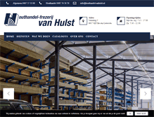 Tablet Screenshot of houthandelvanhulst.nl